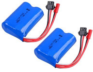 Wltoys A303 Parts-Lipo Batteries,6.4V 1000MAH 15C BATTERY with JST Plug(53X37X19MM)-2pcs,1/12 Wltoys A303 RC Car Spare Parts Replacement Accessories